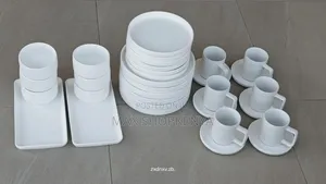 32pcs Matte European Porcelain Dinner Set