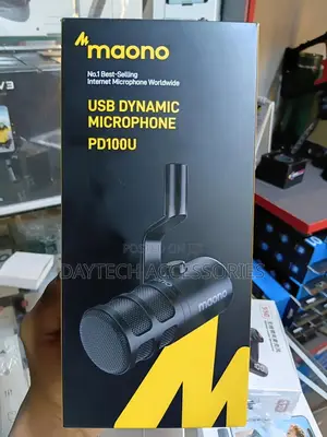 Maono Pd100u Usb Dynamic Microphone for Podcast Recording.