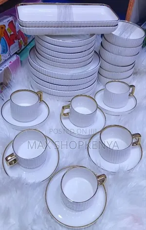 32 PCS Marble Dinner Set
