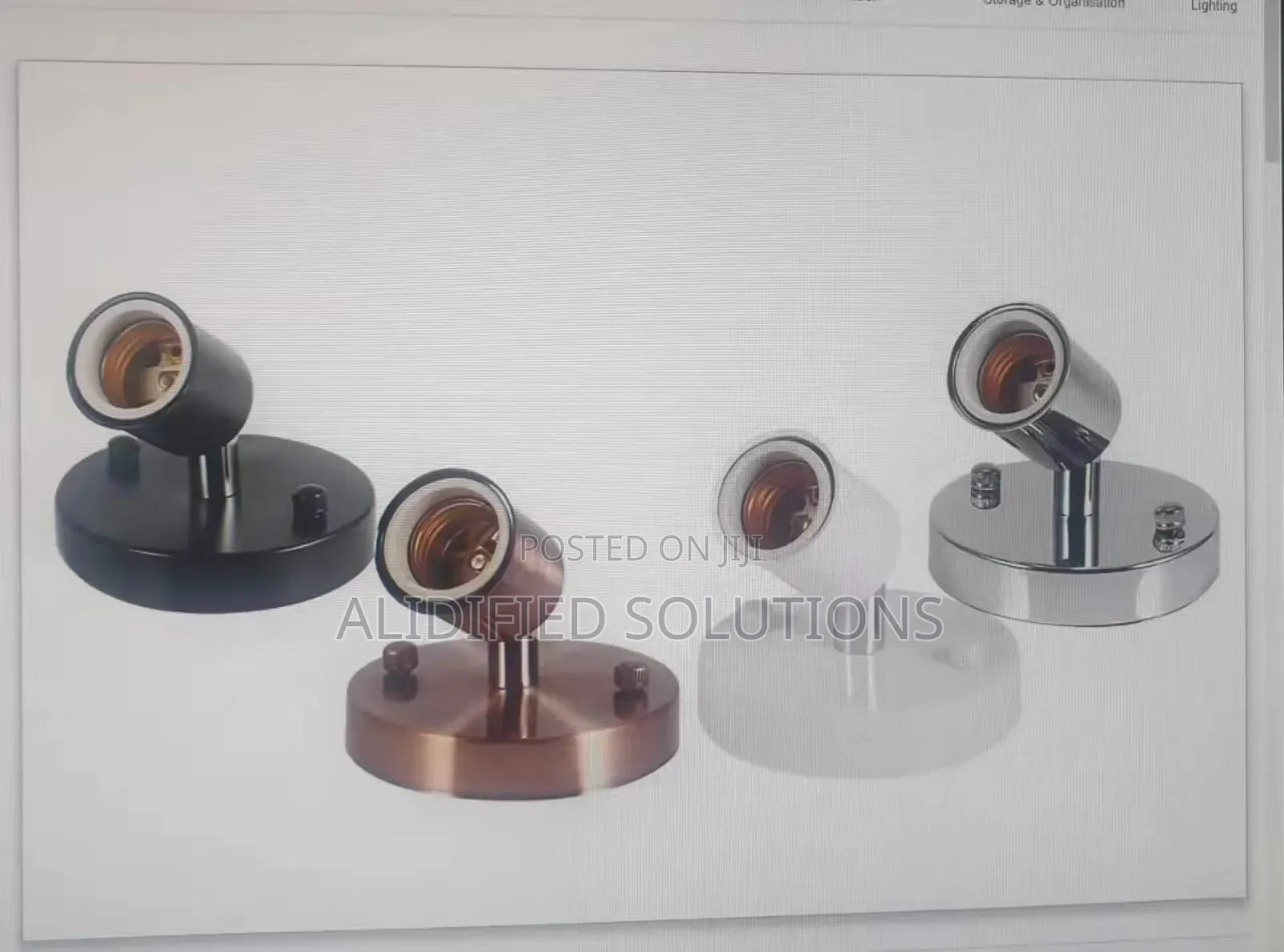 Metallic Bulb Holders