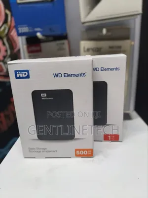 Portable Wd 500gb External HDD + Protective Carry Pouch