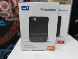 500gb Wd External Hard Disk Drive With Storage Pouch