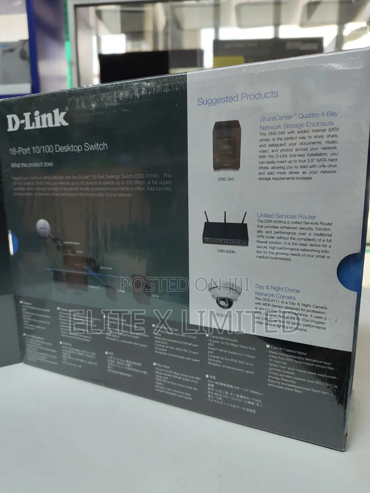 D-Link 16 Port 10/100 Switch Des-1016a