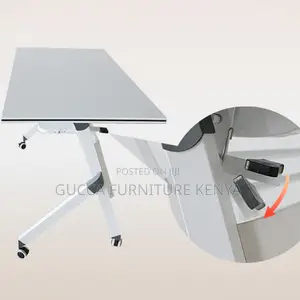 120cm White Foldable Office Training Table