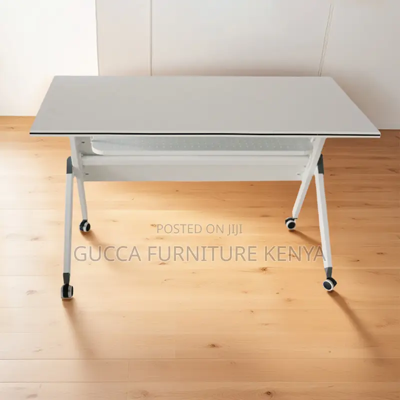 120cm White Foldable Office Training Table
