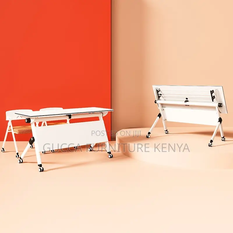 120cm White Foldable Office Training Table