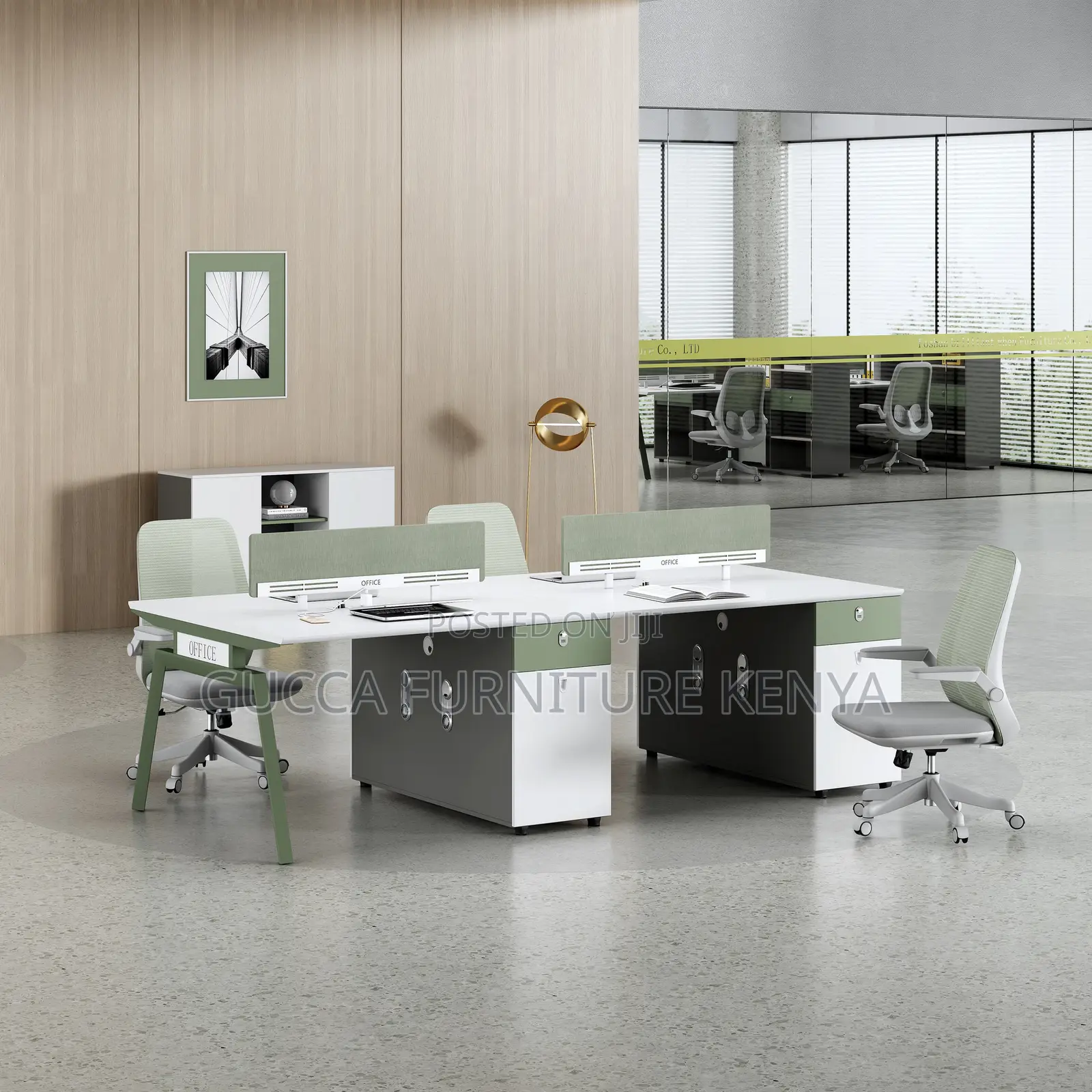 Imported Office 2-person Workstation