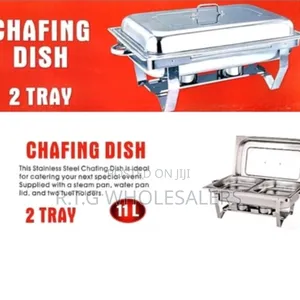 Rashnik Stainless Steel Double Tray Chafing Dish