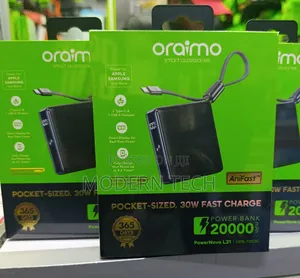 Oraimo Powernova L21 20000mah 30w Power Bank