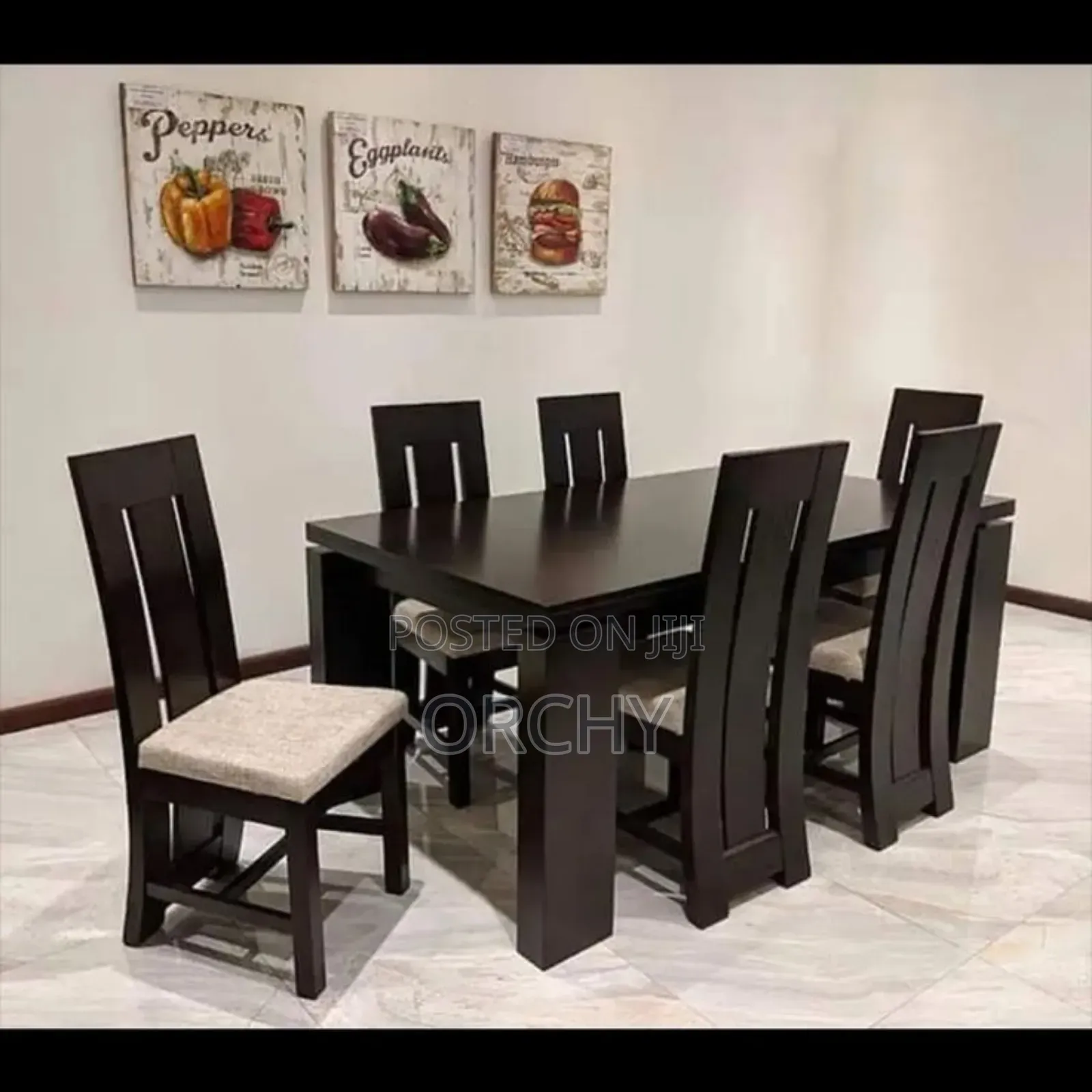 Mahogany Wood Dining Set