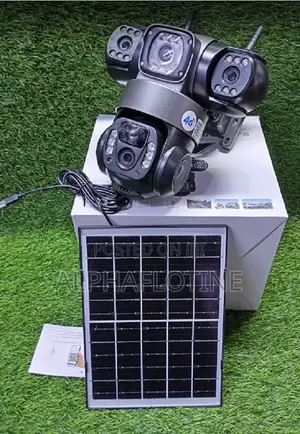 Solar Powered 4g Tripple Lens 4g Solar PTZ Camera