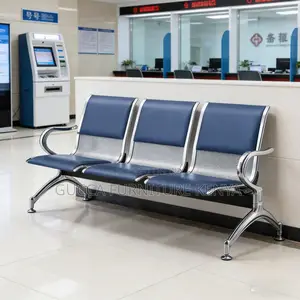 3-link Padded Office Reception Waiting Bench