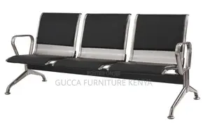 3-link Padded Office Reception Waiting Bench