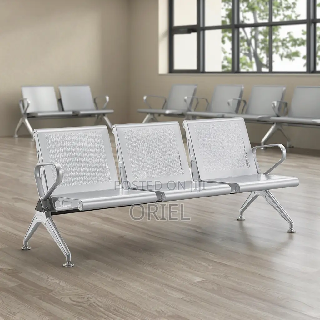 Office Bench : 3-Link Heavy Duty Office Waiting Bench