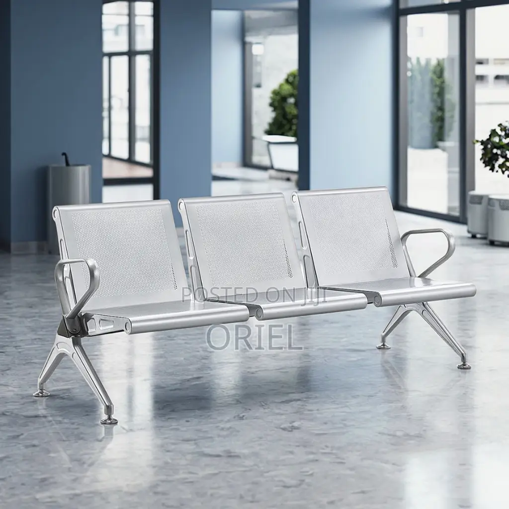 Office Bench : 3-Link Heavy Duty Office Waiting Bench