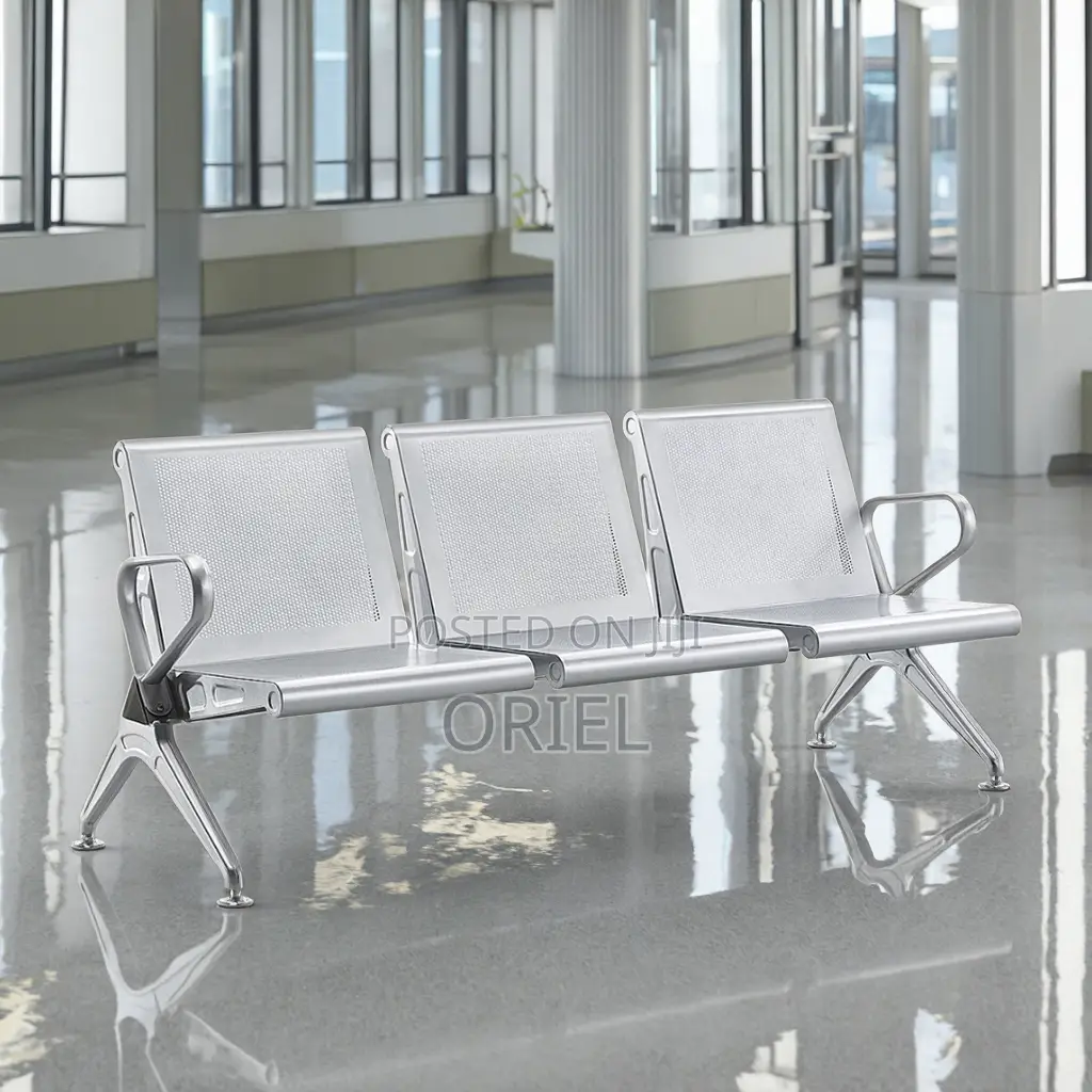 Office Bench : 3-Link Heavy Duty Office Waiting Bench