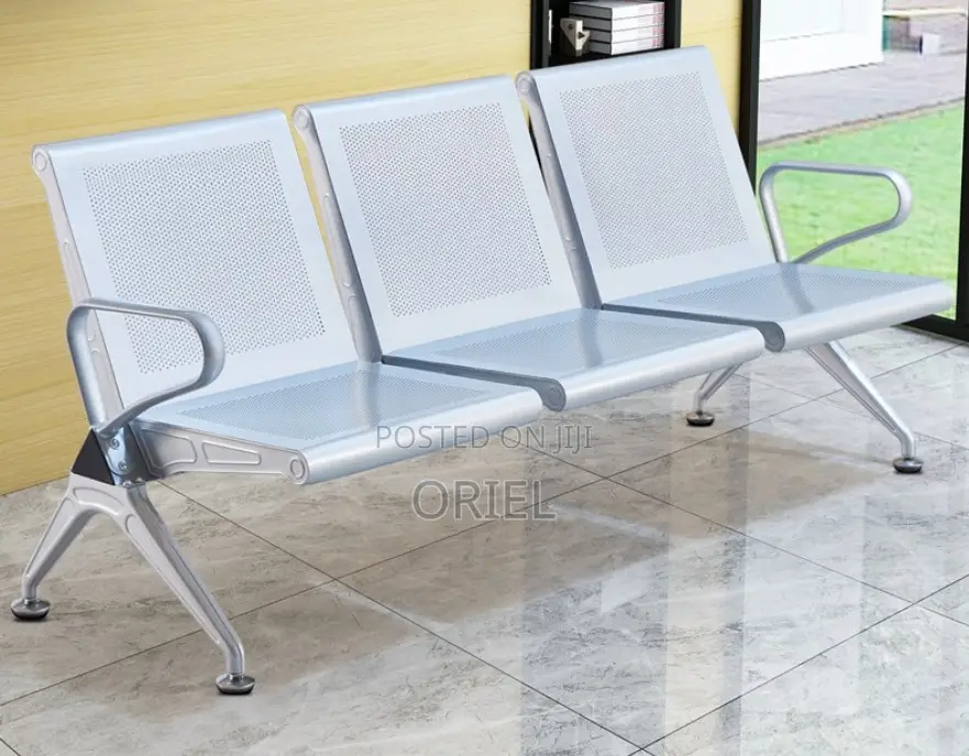 Office Bench : 3-Link Heavy Duty Office Waiting Bench