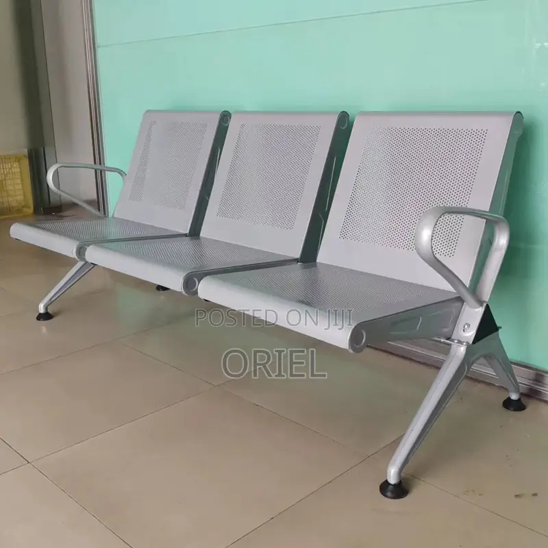 Office Bench : 3-Link Heavy Duty Office Waiting Bench