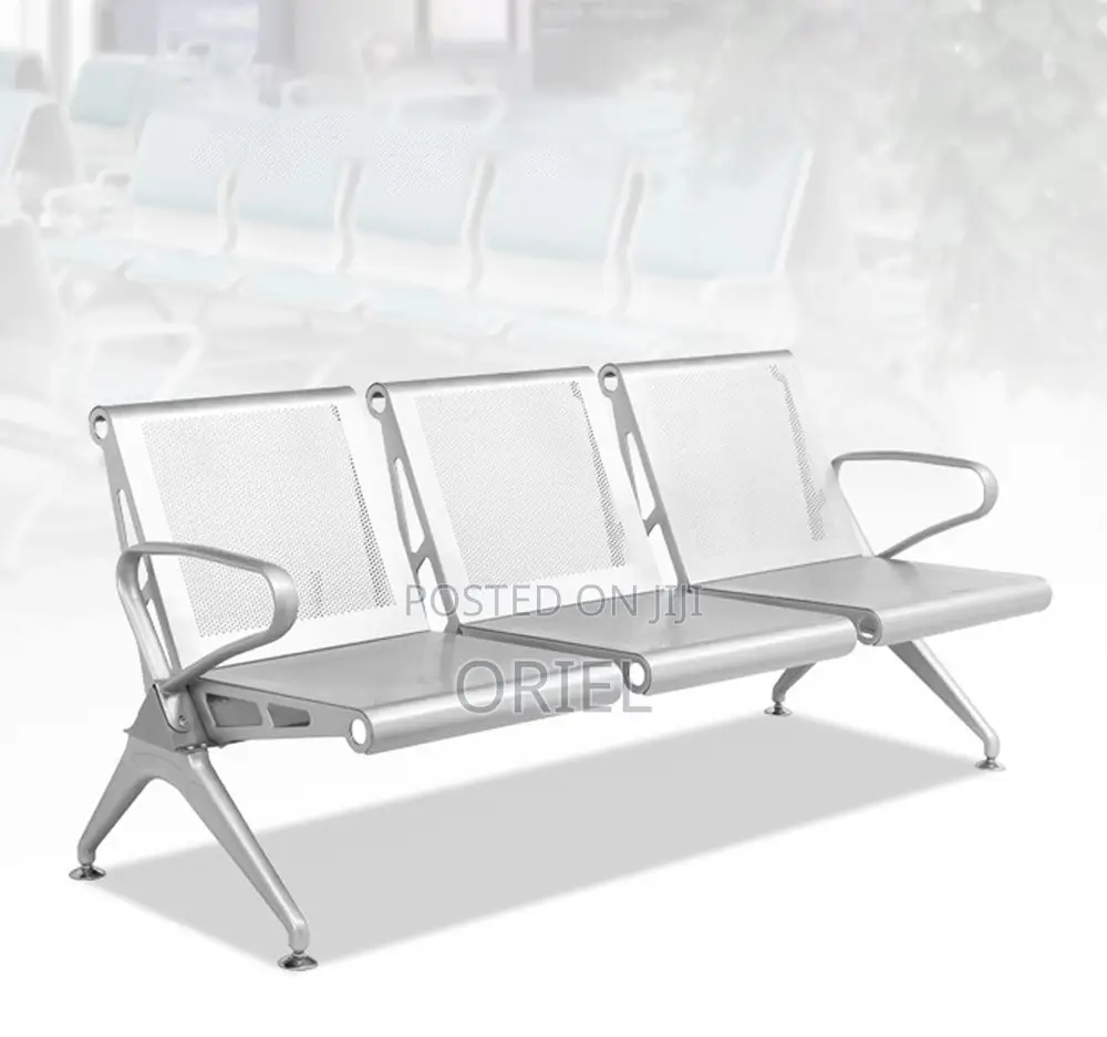 Office Bench : 3-Link Heavy Duty Office Waiting Bench