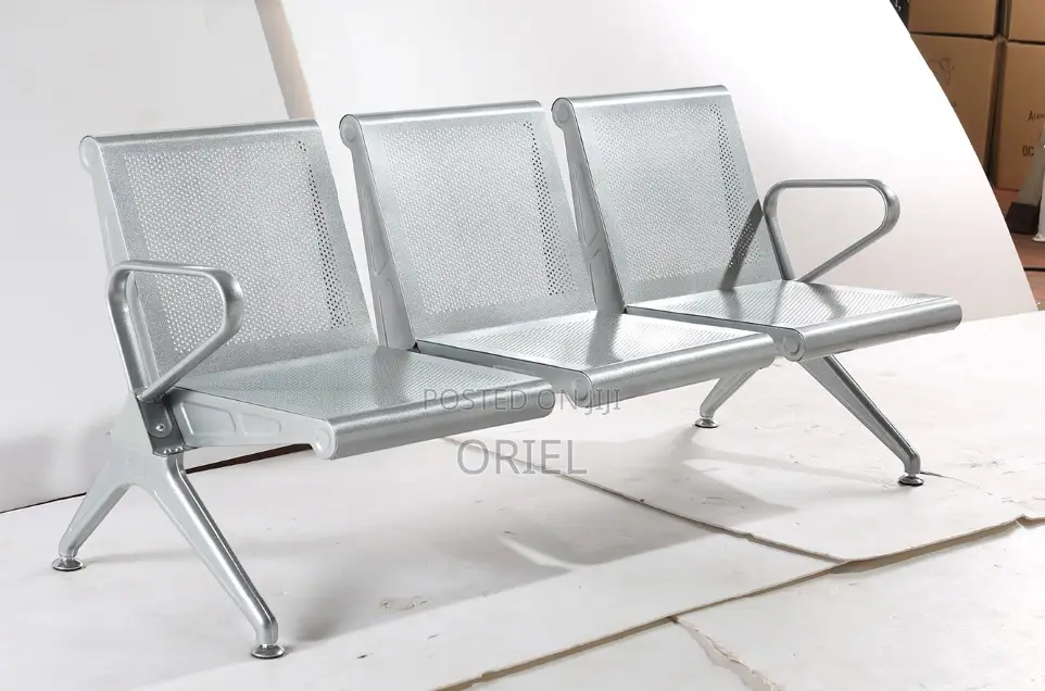 Office Bench : 3-Link Heavy Duty Office Waiting Bench