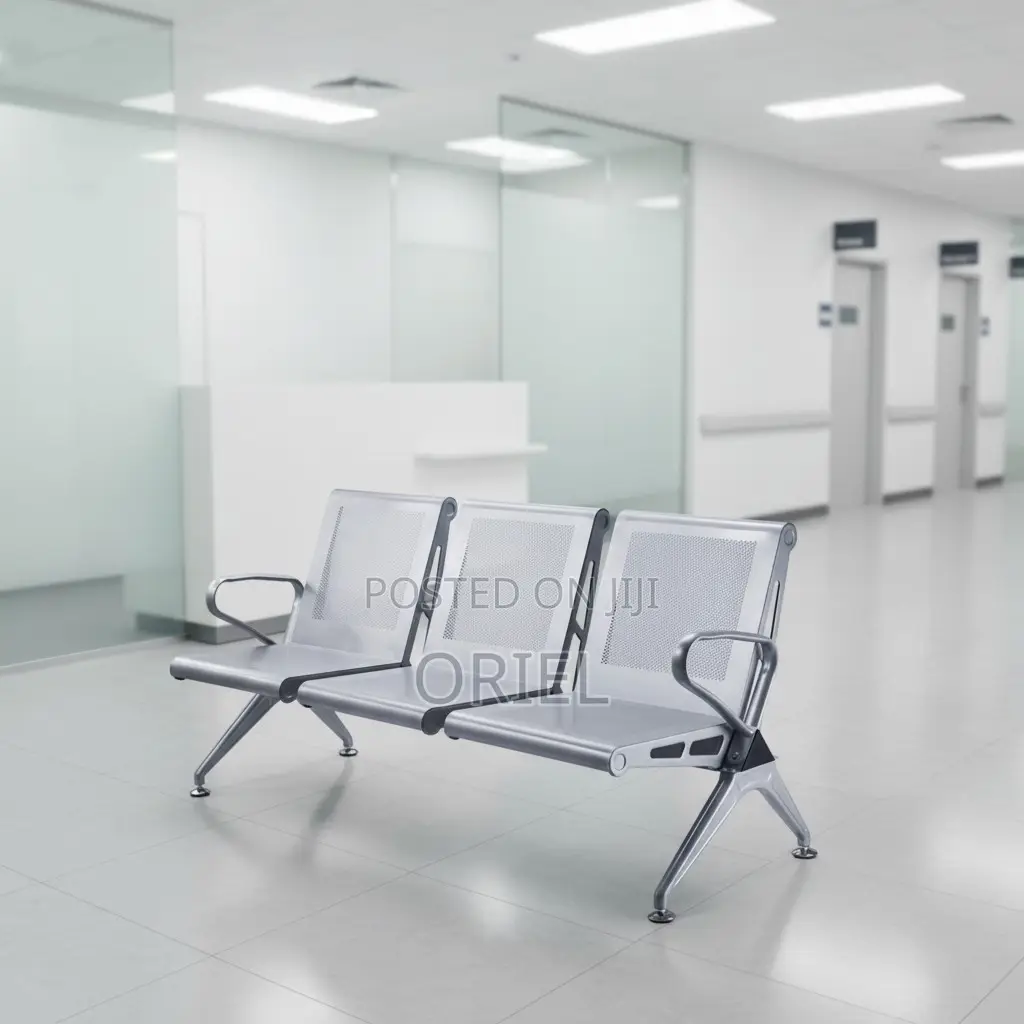 Office Bench : 3-Link Heavy Duty Office Waiting Bench
