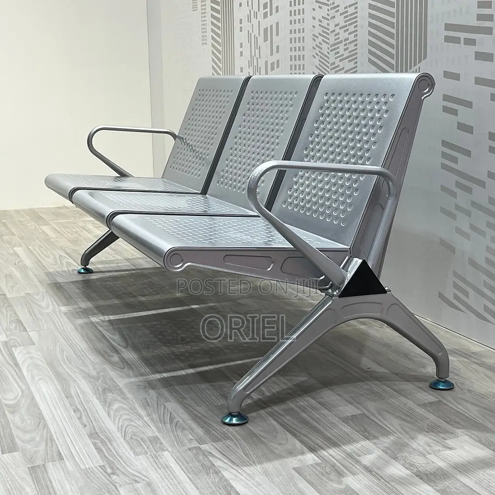 Office Bench : 3-Link Heavy Duty Office Waiting Bench
