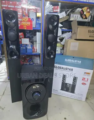 Globalstar Gs-601 2.1ch Tall Boy Multimedia Speaker System