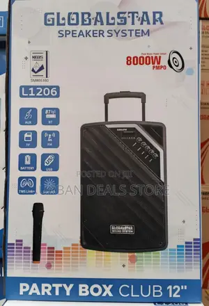 Globalstar Portable Club 12" Trolley Portable Speaker