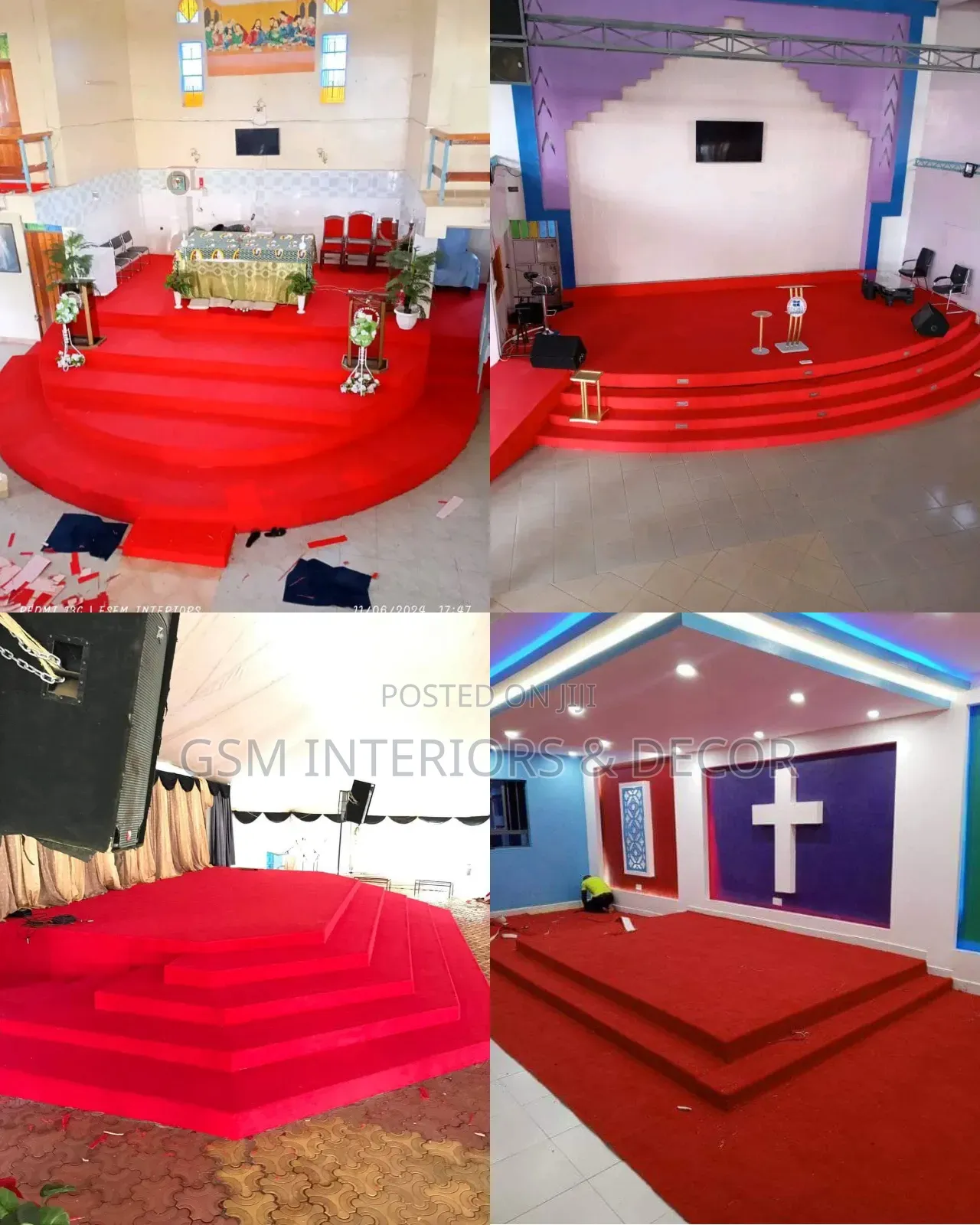 Altar Carpets in New Designs and Red Coloured Carpets