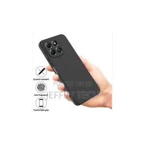 Pikert Soft Silicone Back Cover for Honor X6c – Black