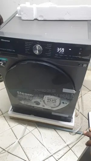 Hisense Wf3s1243bt Front Load Washing Machine, 12kg - Silver