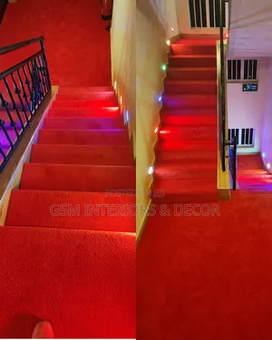 All To.Wall Red Carpets for Offices and Stairs Indoor Areans