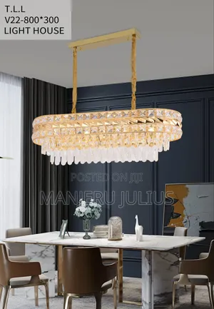 Oval Crystal Chandelier