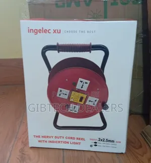 Ingelex Xu 50m 2.5mm Power Cable Extension Reel With 4 Sockets