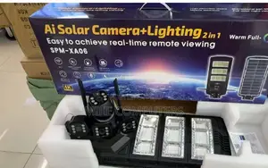 V380 Pro Solar Street Light PTZ Flood Light 4g Camera 450w