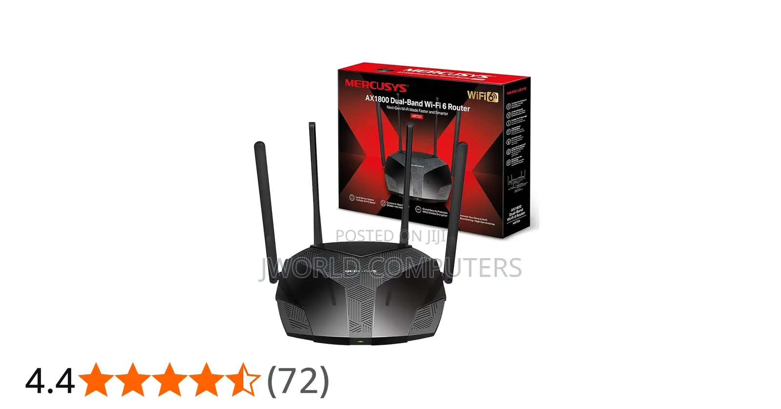 Mercusys Mr70x | Ax1800 Dual-Band Wifi 6 Router