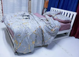 Luxury Gold Marble Texture Foil Style Duvet Cover Set
