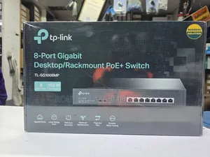 Tp-Link 8 Port Gigabit Desktop / Rackmount Poe+ Switch Tl-Sg1008mp