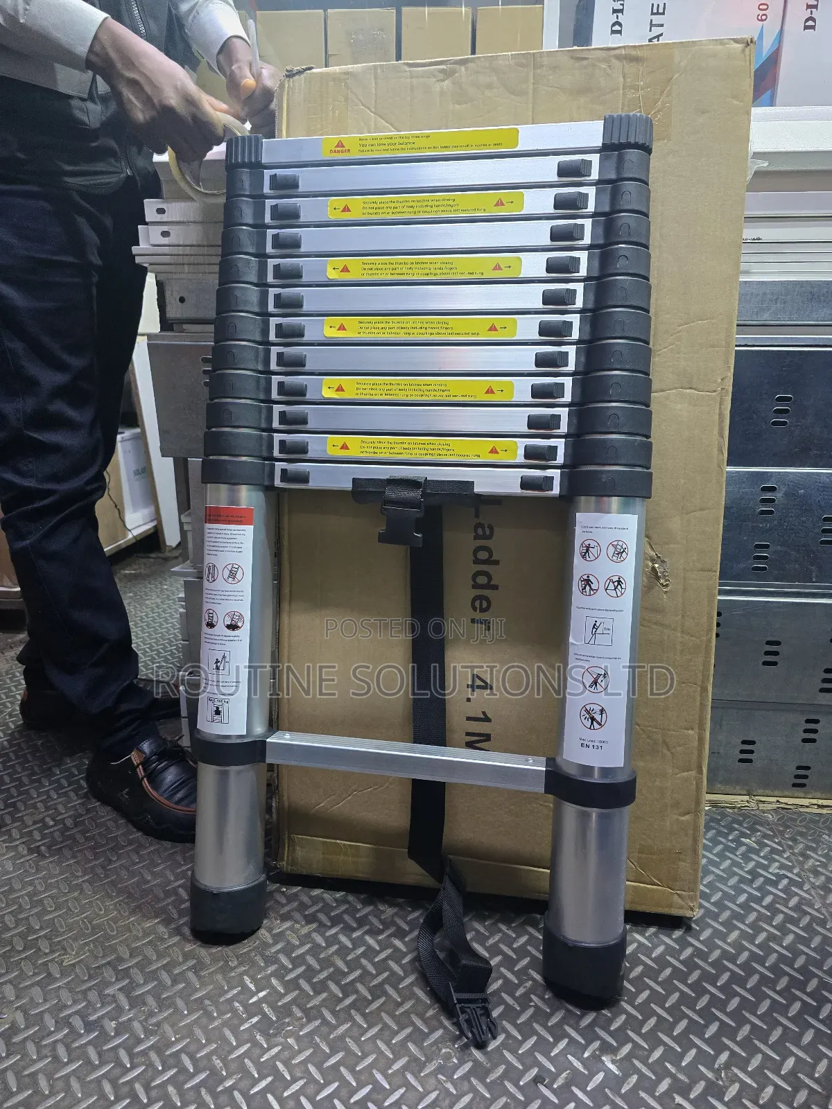 Aluminium Telescopic Ladder 4.1m