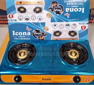 Icona 2 Powerful Burner Gas Stove Stainless Steel Cooker