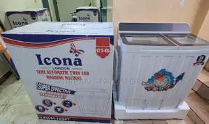 Icona 12.5kgs Large Twin Tub Washing Machine