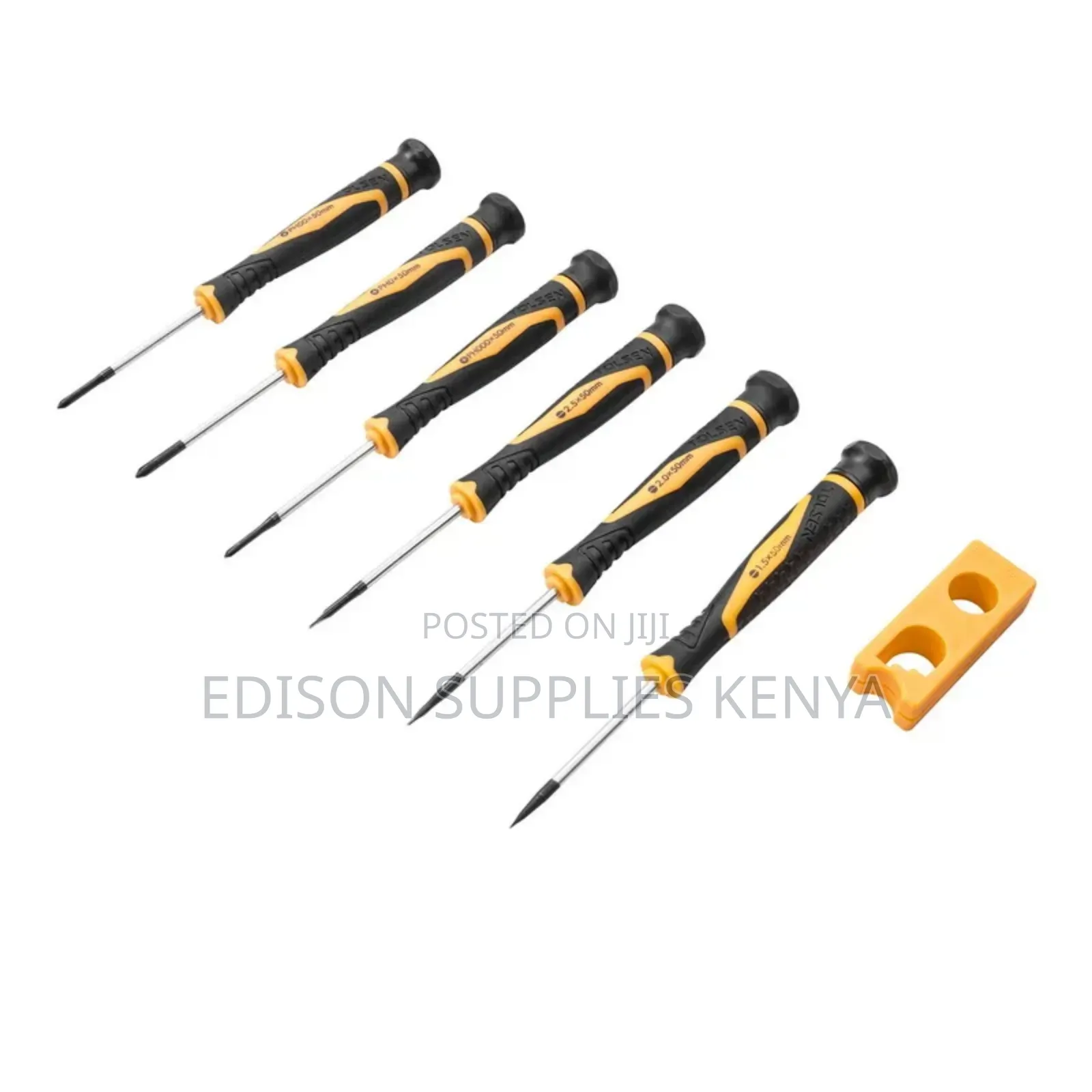 Tolsen 8pcs Precision Screwdriver Set W/ Reversible Plastic Case Stand