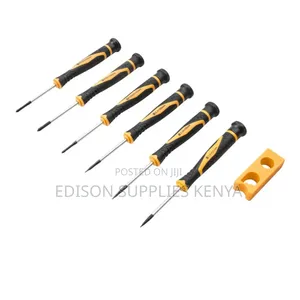 Tolsen 8pcs Precision Screwdriver Set W/ Reversible Plastic Case Stand