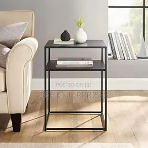 2layers Norsic Metallic Side Table//Bedside//Desk Side