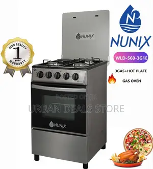 New Model 50*55 Nunix 3+1 Standing Cooker With Gas Oven.