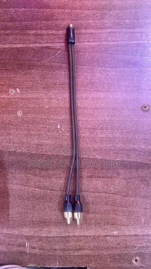 Rca Y-Splitter Adapter Cable. 1 Female 2 Male 1foot Long