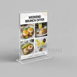 A5 and A4 Acrylic Menu (Table Talkers)