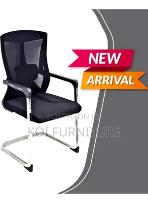 Office Chair; Mesh Office Chair With Sled Base