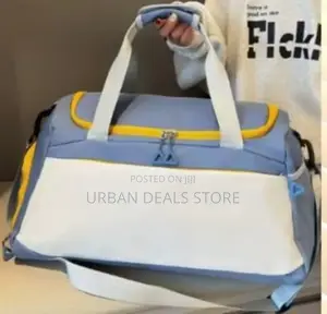 Leather Large Travel Duffle Bag With Strong Handles