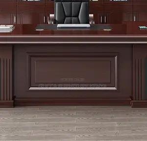 1.8m Executive Mahogany L-shaped Table
